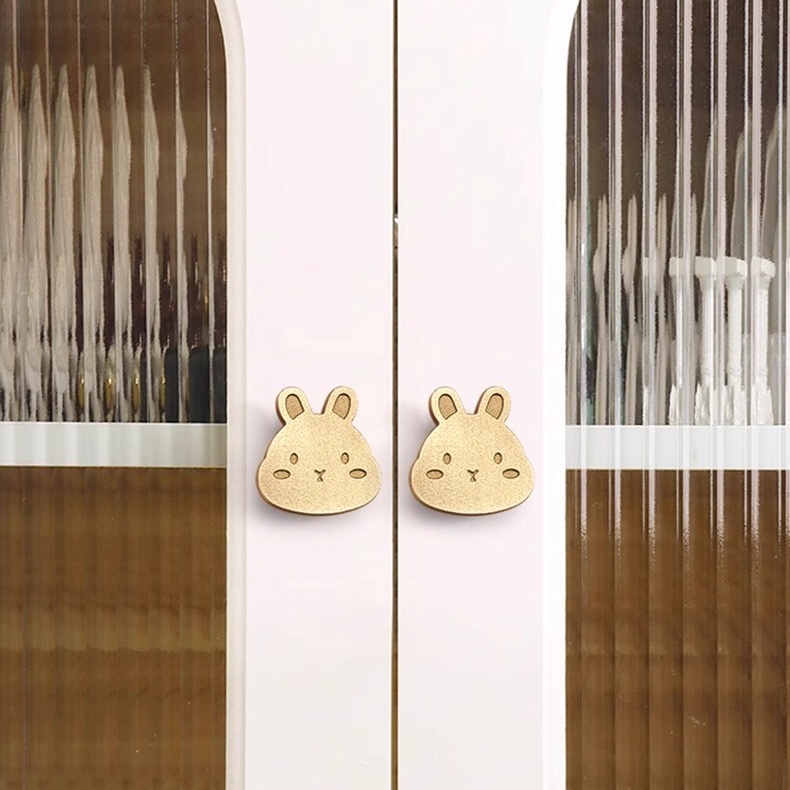 Núm tay nắm tủ đồng hình chú thỏ đáng yêu TKT019 | Flexdecor VN | 117