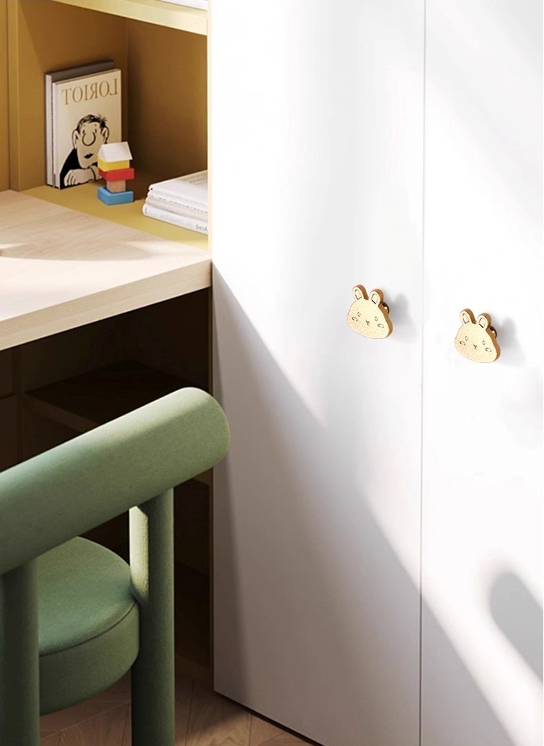 Núm tay nắm tủ đồng hình chú thỏ đáng yêu TKT019 | Flexdecor VN | 119