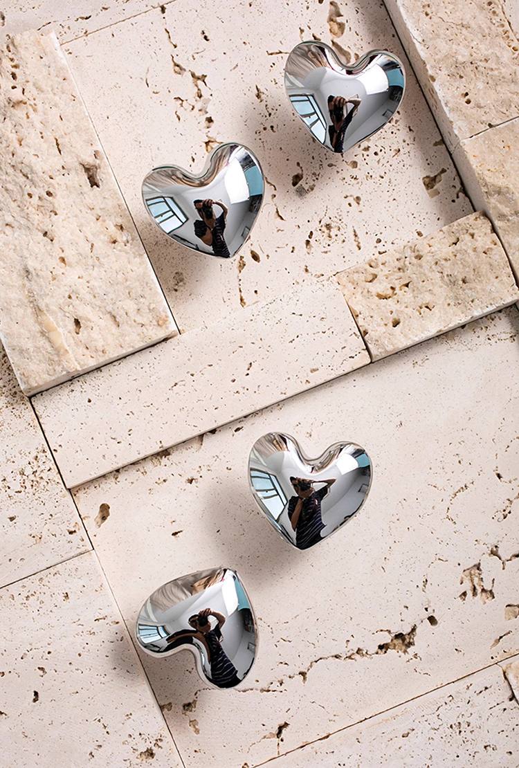 Núm tay nắm tủ đồng thau hình trái tim JYJ72 | Flexdecor VN | 5