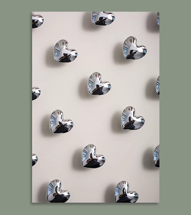 Núm tay nắm tủ đồng thau hình trái tim JYJ72 | Flexdecor VN | 9