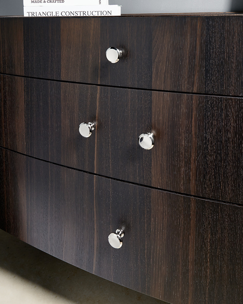 Núm tay nắm tủ tròn đồng thau màu bạc KPA58 | Flexdecor VN | 15