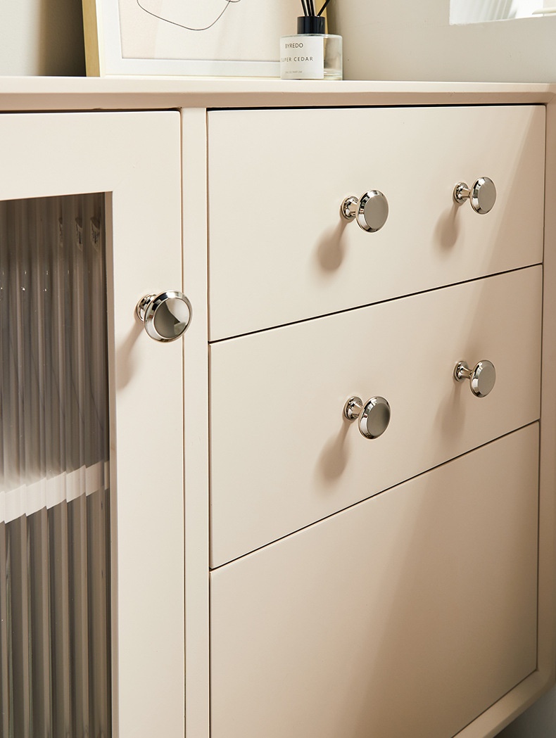 Núm tay nắm tủ tròn đồng thau màu bạc KPA58 | Flexdecor VN | 9