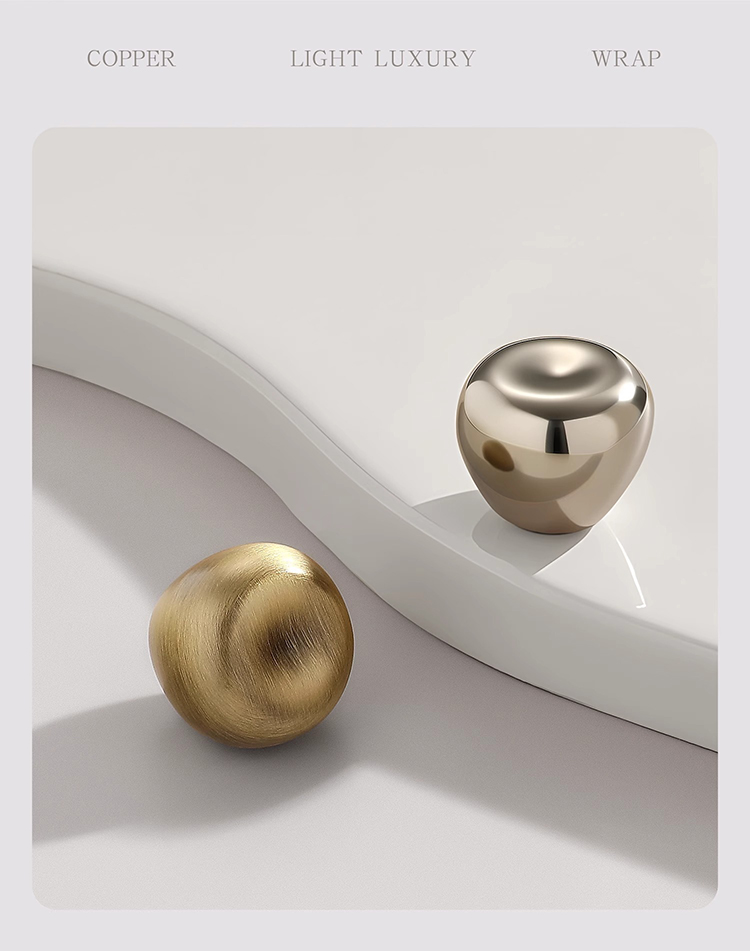 Tay nắm ngăn kéo đồng hình quả táo tối giản YJ99063 | Flexdecor VN | 8