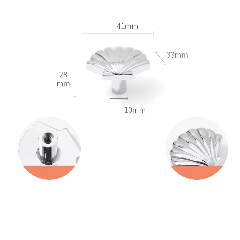 Tay nắm ngăn kéo tủ họa tiết vỏ sò kiểu Pháp KPA999 | Flexdecor VN | 22