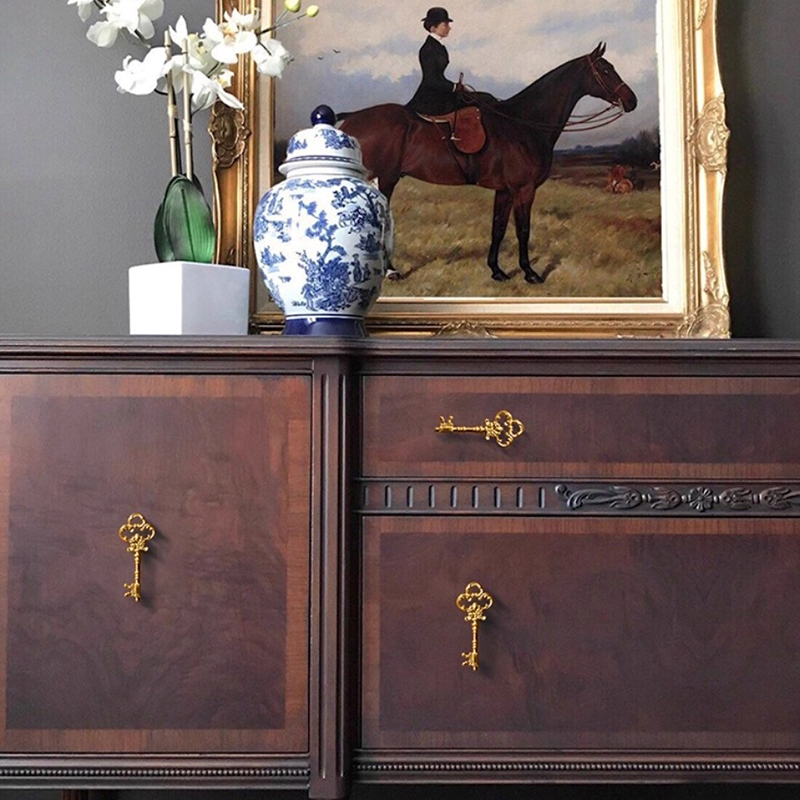 Tay nắm tủ đồng hình chìa khóa nghệ thuật Bắc Âu GT2322 | Flexdecor VN | 22