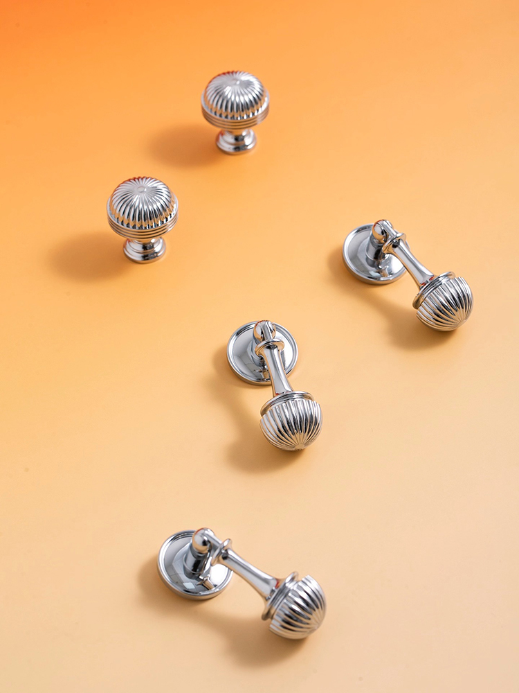 Tay nắm tủ đồng thau màu bạc Retro Bắc Âu JYJ50 | Flexdecor VN | 7