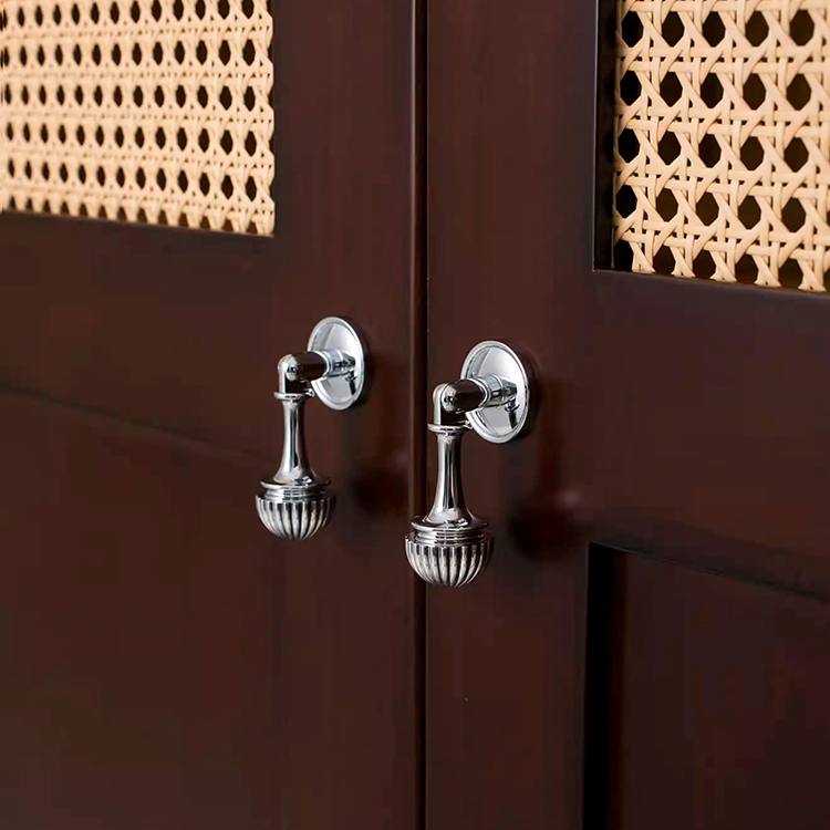 Tay nắm tủ đồng thau màu bạc Retro Bắc Âu JYJ50 | Flexdecor VN | 15