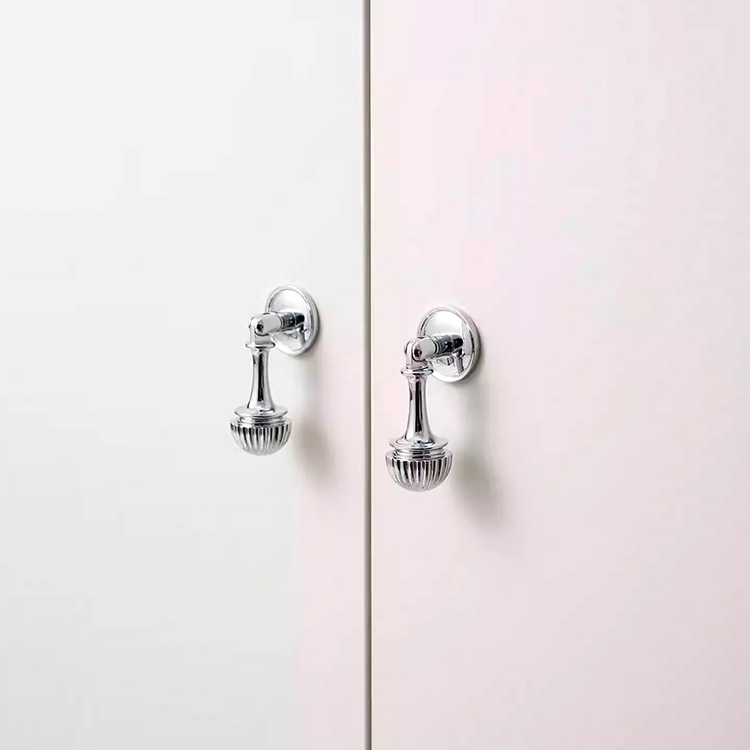 Tay nắm tủ đồng thau màu bạc Retro Bắc Âu JYJ50 | Flexdecor VN | 11