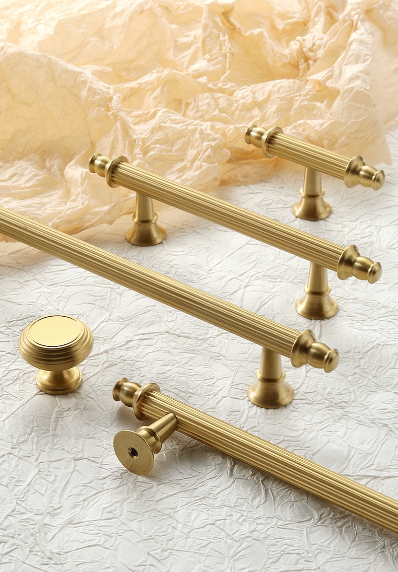 Tay nắm tủ đồng vàng thân sọc kiểu Pháp NS5496Y | Flexdecor VN | 10 Tay nắm tủ đồng vàng thân sọc kiểu Pháp NS5496Y | Flexdecor VN | 9