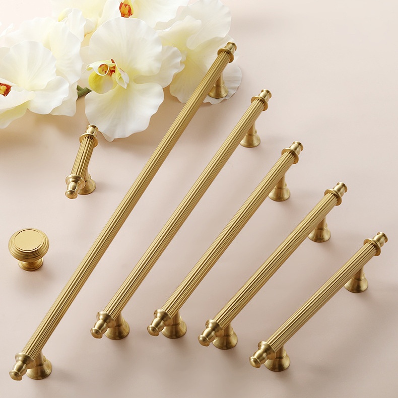 Tay nắm tủ đồng vàng thân sọc kiểu Pháp NS5496Y | Flexdecor VN | 14 Tay nắm tủ đồng vàng thân sọc kiểu Pháp NS5496Y | Flexdecor VN | 13