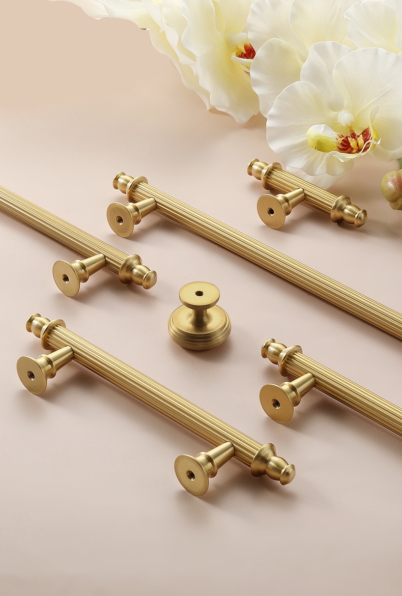 Tay nắm tủ đồng vàng thân sọc kiểu Pháp NS5496Y | Flexdecor VN | 16 Tay nắm tủ đồng vàng thân sọc kiểu Pháp NS5496Y | Flexdecor VN | 15