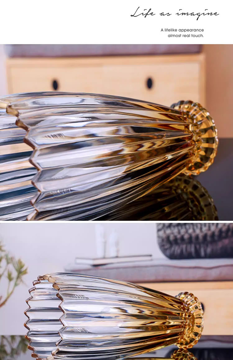 Bình hoa thủy tinh Ombre Crystal Luxe HL4629 | Flexdecor VN | 12