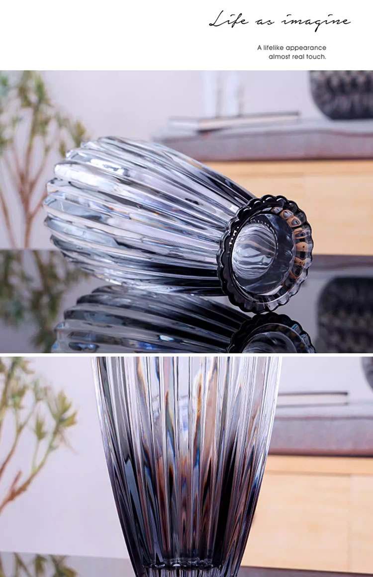 Bình hoa thủy tinh Ombre Crystal Luxe HL4629 | Flexdecor VN | 10