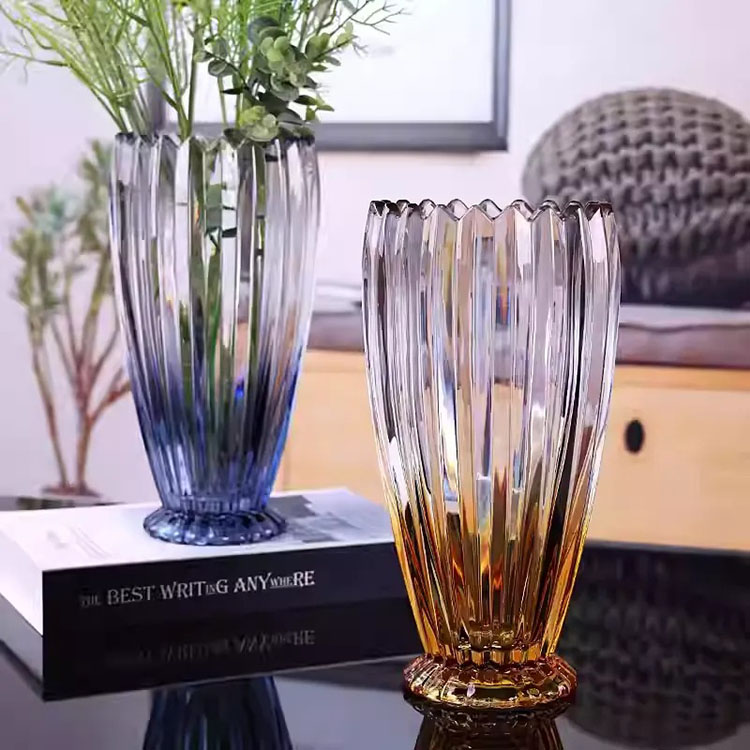 Bình hoa thủy tinh Ombre Crystal Luxe HL4629 | Flexdecor VN | 18