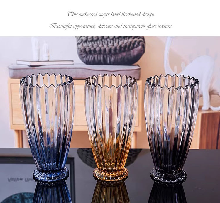 Bình hoa thủy tinh Ombre Crystal Luxe HL4629 | Flexdecor VN | 6