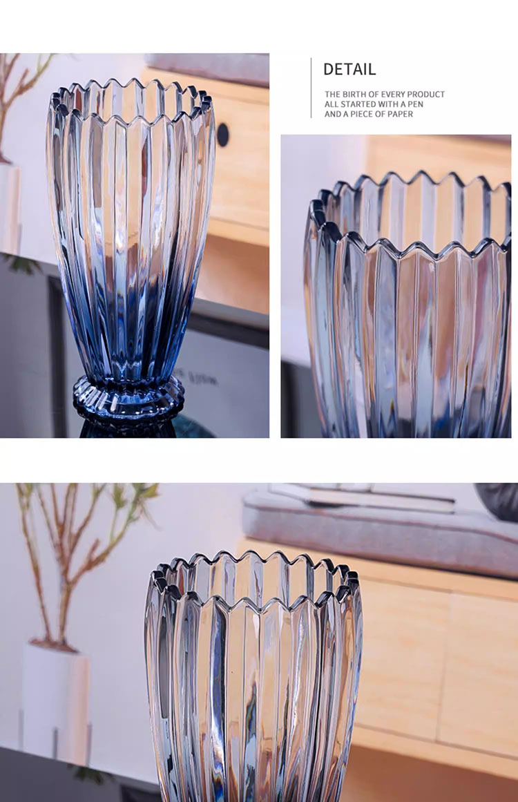 Bình hoa thủy tinh Ombre Crystal Luxe HL4629 | Flexdecor VN | 8