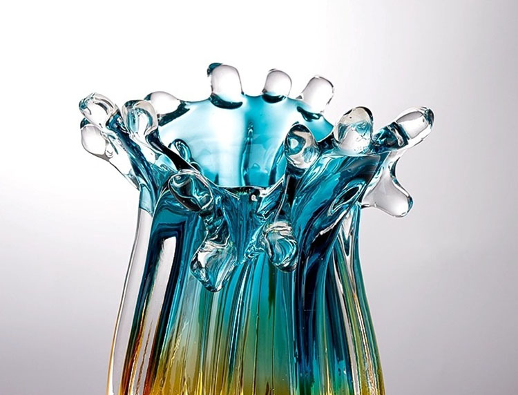 Bình hoa thủy tinh hoàng hôn và giọt sóng HL224 | Flexdecor VN | 14