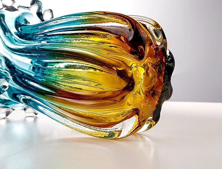 Bình hoa thủy tinh hoàng hôn và giọt sóng HL224 | Flexdecor VN | 20