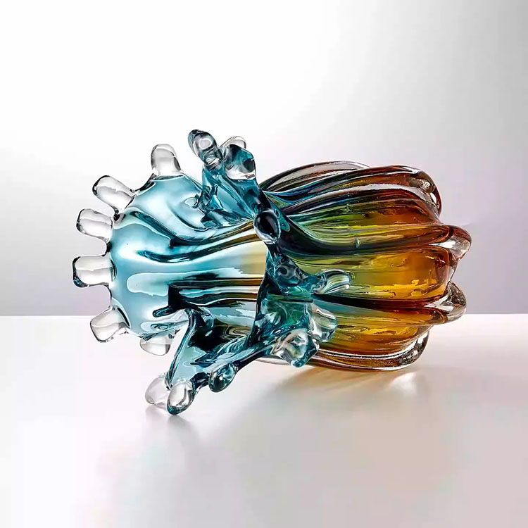 Bình hoa thủy tinh hoàng hôn và giọt sóng HL224 | Flexdecor VN | 16