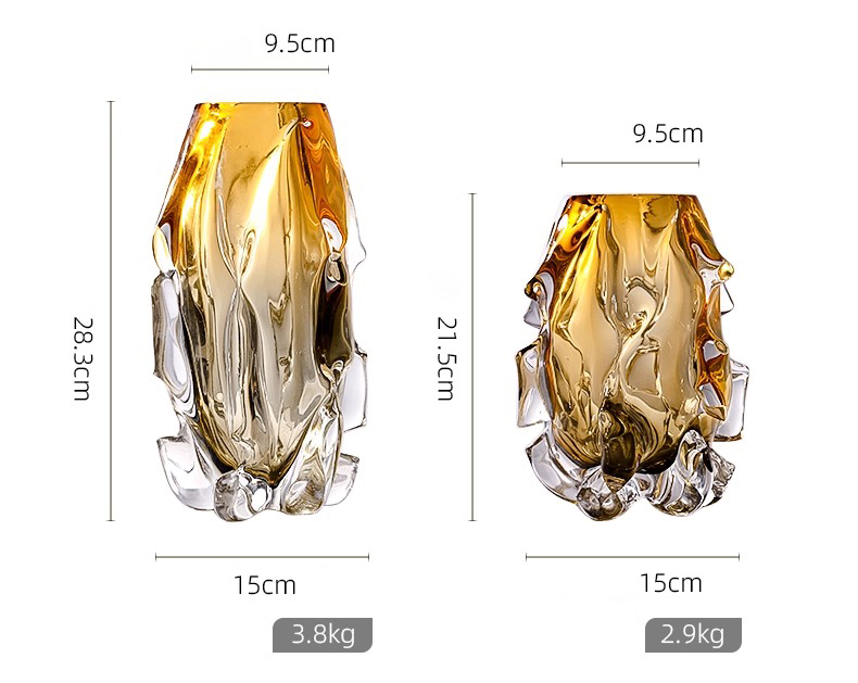 Bình hoa thủy tinh nghệ thuật Amber Wave HL227 | Flexdecor VN | 23 Bình hoa thủy tinh nghệ thuật Amber Wave HL227 | Flexdecor VN | 22