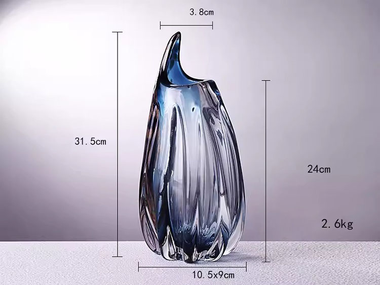 Bình hoa thủy tinh trang trí nghệ thật HL829 | Flexdecor VN | 20