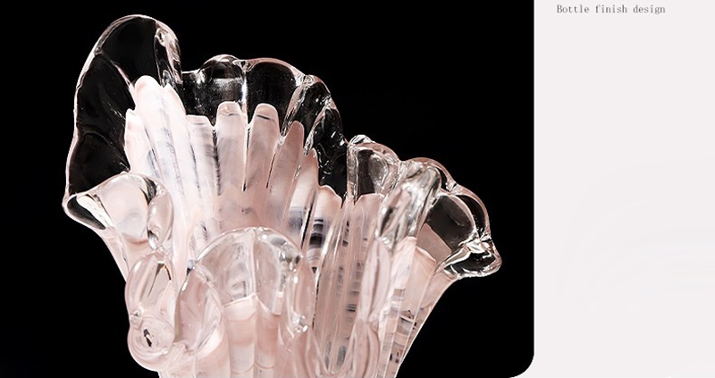 Bình thủy tinh cánh hoa gợn sóng nghệ thuật HL936 | Flexdecor VN | 17