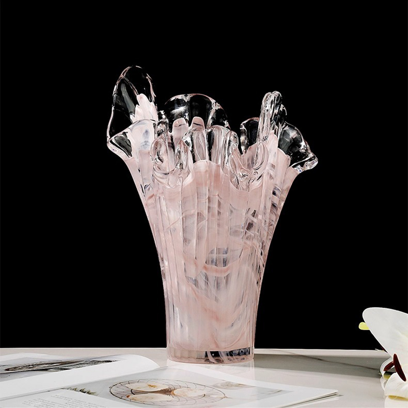 Bình thủy tinh cánh hoa gợn sóng nghệ thuật HL936 | Flexdecor VN | 13