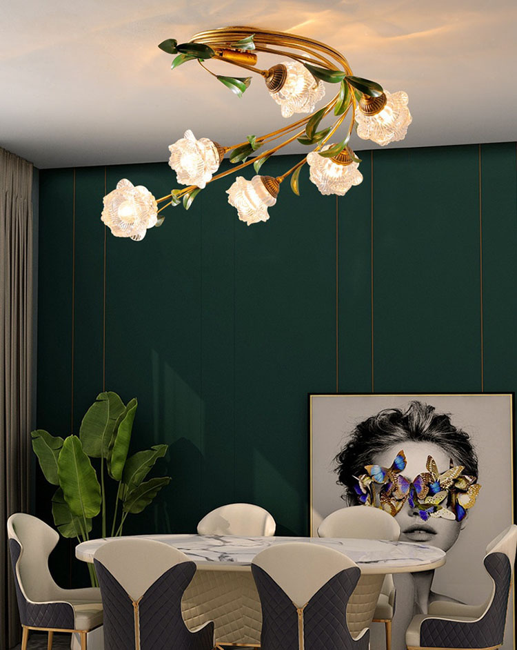 Đèn trần decor không gian đóa hoa linh lan SZ64 | Flexdecor VN | 9