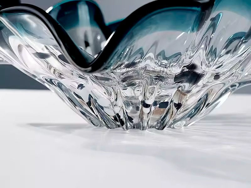 Đĩa thủy tinh Sóng Ngọc Ocean Wave HL982 | Flexdecor VN | 18