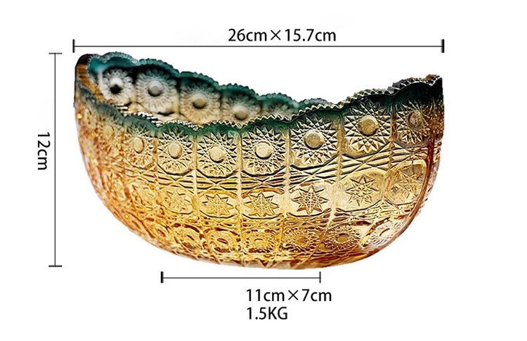 Đĩa trái cây thủy tinh dáng thuyền Retro HL674 | Flexdecor VN | 29 Đĩa trái cây thủy tinh dáng thuyền Retro HL674 | Flexdecor VN | 28