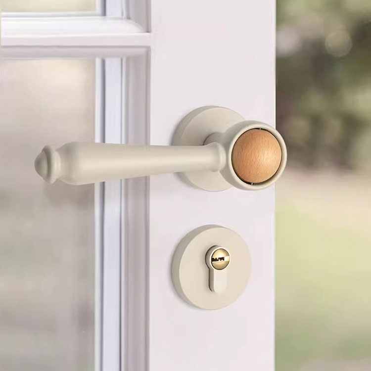 Khóa tay gạt Retro hợp kim phối gỗ cao cấp YJ264 | Flexdecor VN | 17