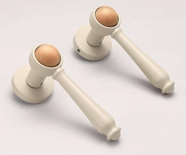 Khóa tay gạt Retro hợp kim phối gỗ cao cấp YJ264 | Flexdecor VN | 19