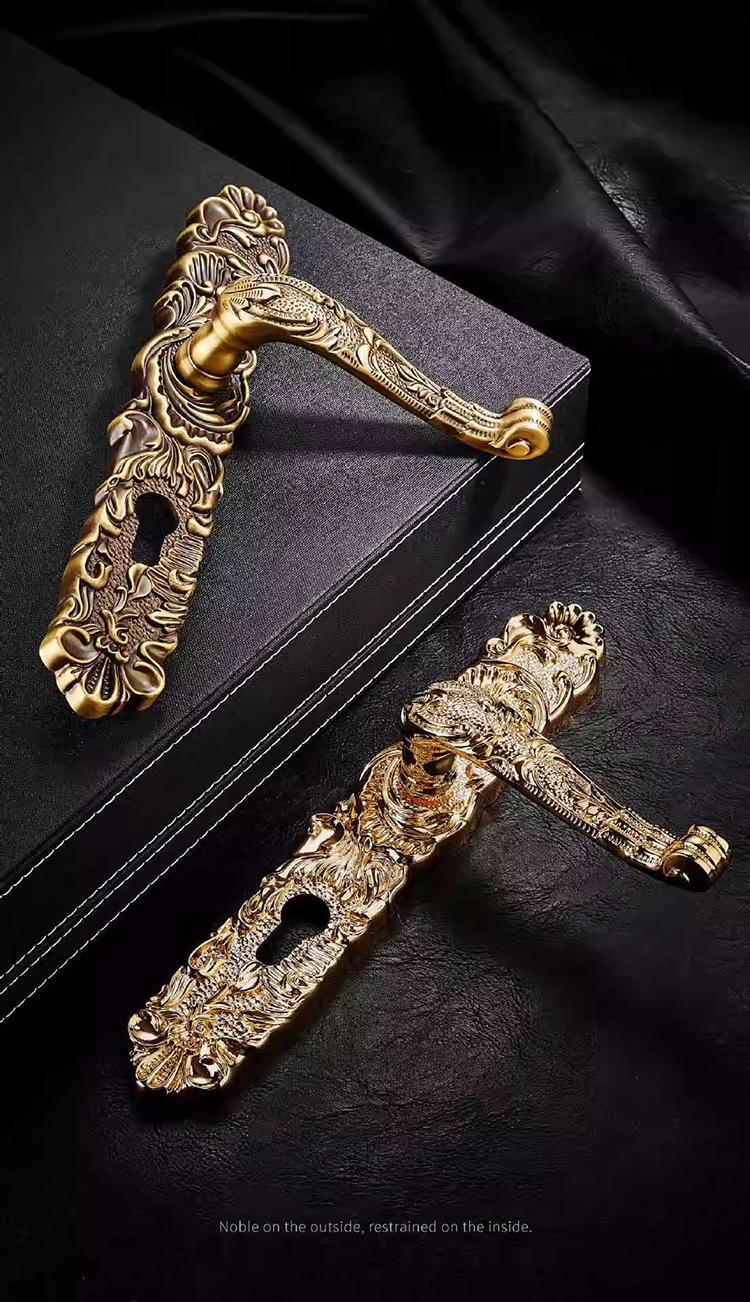 Khóa tay gạt đồng thau chạm khắc cổ điển M1698 | Flexdecor VN | 7 Khóa tay gạt đồng thau chạm khắc cổ điển M1698 | Flexdecor VN | 6