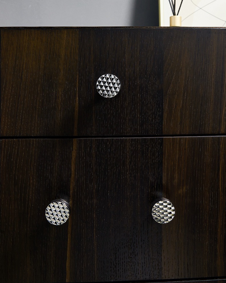 Núm tay nắm tủ đồng thau Crystal Grid KPA121 | Flexdecor VN | 20