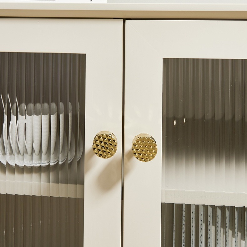 Núm tay nắm tủ đồng thau Crystal Grid KPA121 | Flexdecor VN | 14