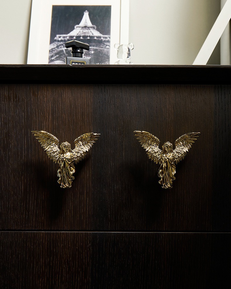 Núm tay nắm tủ đồng thau thiên sứ cổ tích KPA458 | Flexdecor VN | 10