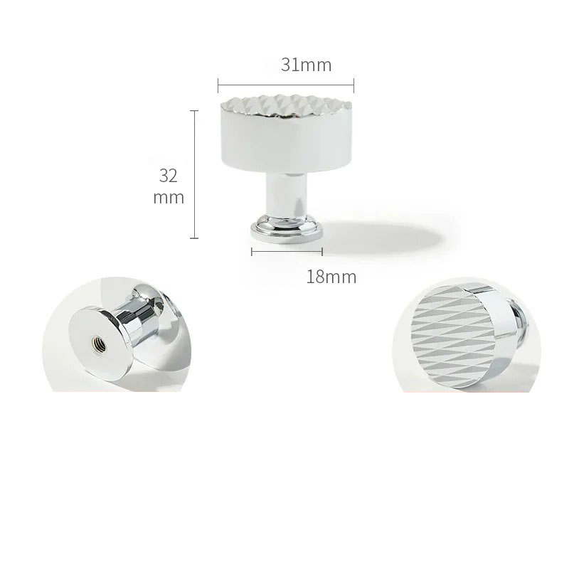 Núm tay nắm tủ đồng thau vân kim cương KPA434 | Flexdecor VN | 25 Núm tay nắm tủ đồng thau vân kim cương KPA434 | Flexdecor VN | 24