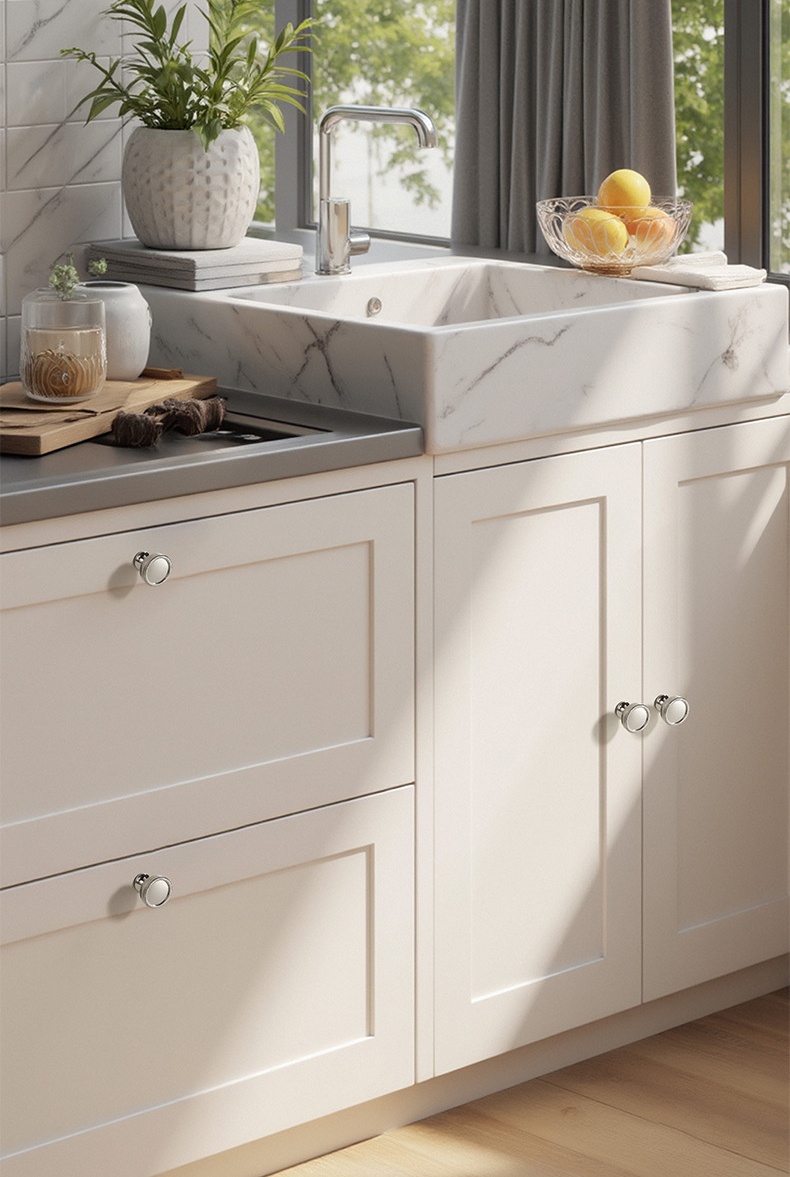 Núm tay nắm tủ đồng tròn viền răng cưa KPA4848 | Flexdecor VN | 22