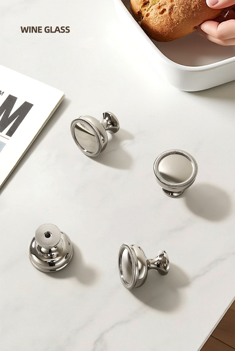 Núm tay nắm tủ đồng tròn viền răng cưa KPA4848 | Flexdecor VN | 6