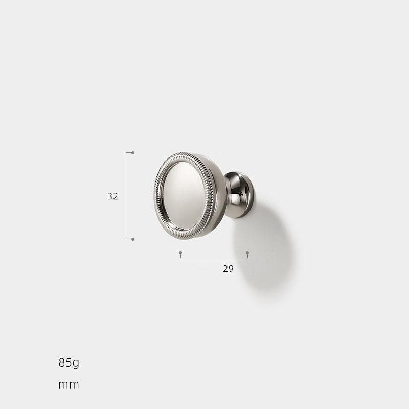 Núm tay nắm tủ đồng tròn viền răng cưa KPA4848 | Flexdecor VN | 24