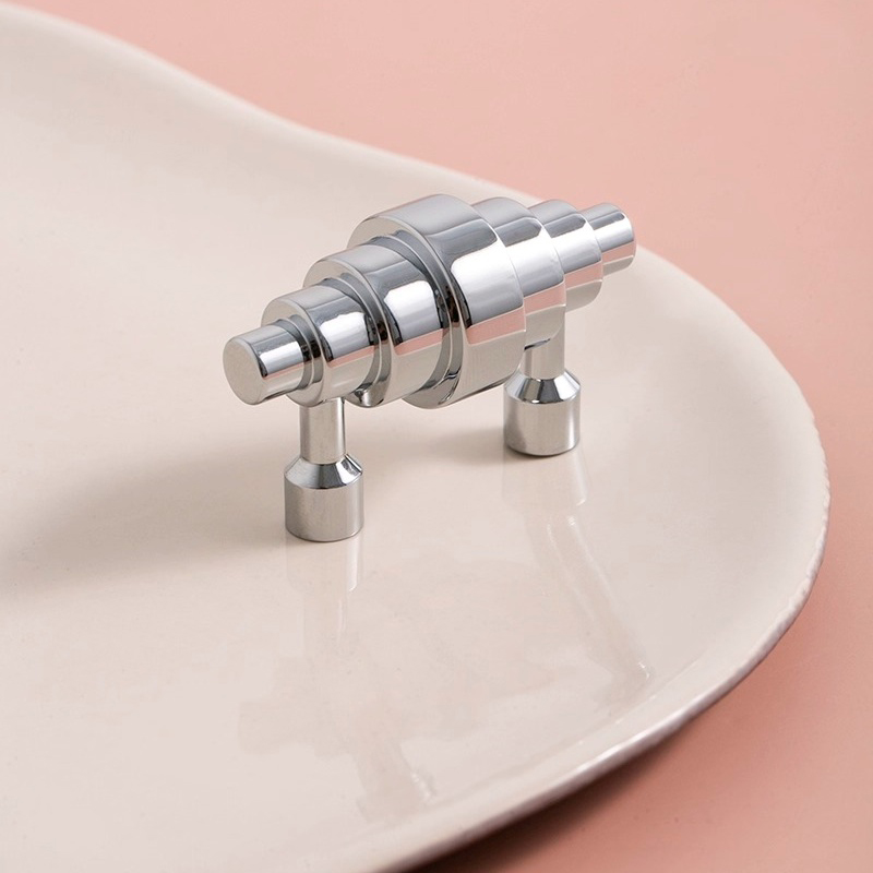 Tay nắm tủ đồng màu bạc hiện đại Industrial JYJ412 | Flexdecor VN | 9