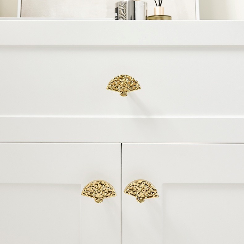 Tay nắm tủ đồng thau hình cánh quạt KPA985 | Flexdecor VN | 13