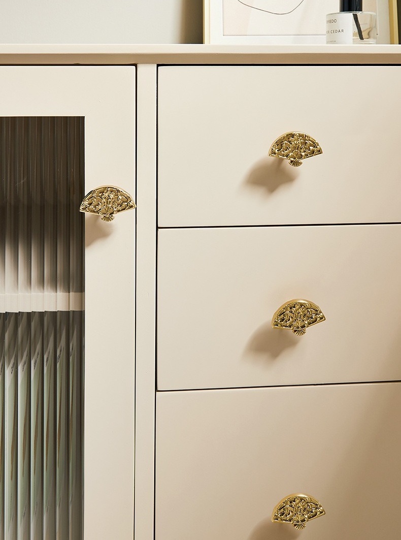 Tay nắm tủ đồng thau hình cánh quạt KPA985 | Flexdecor VN | 21