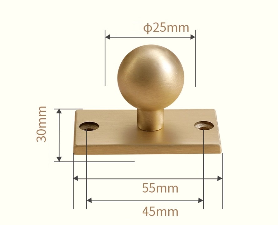 Tay nắm tủ đồng thau sang trọng cao cấp YJ8072 | Flexdecor VN | 19