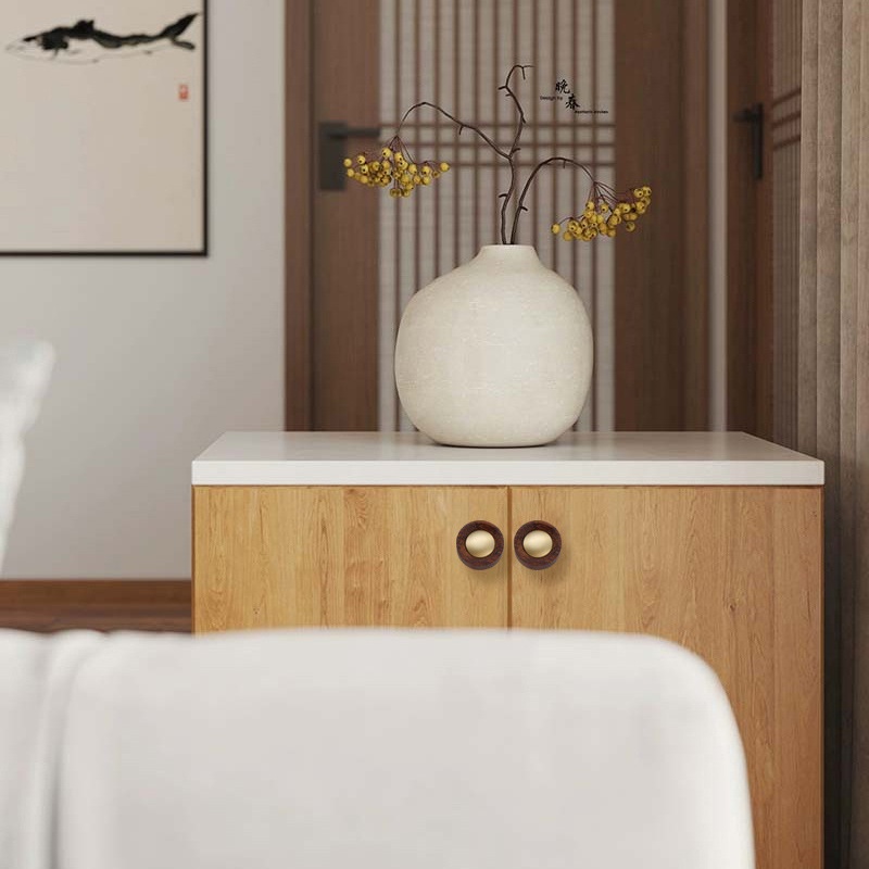 Tay nắm tủ gỗ phối đồng kiểu Bắc Âu WH882 | Flexdecor VN | 12