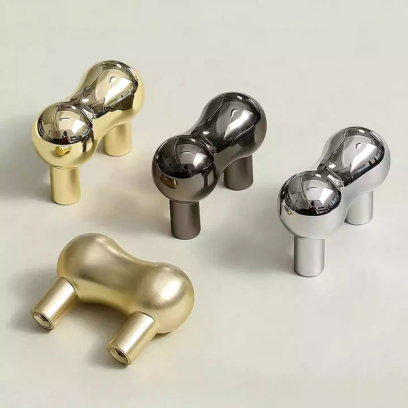 Tay nắm tủ hợp kim hình đậu phộng sáng tạo YJ323 (2) Tay nắm tủ hợp kim hình đậu phộng sáng tạo YJ323 | Flexdecor VN | 1