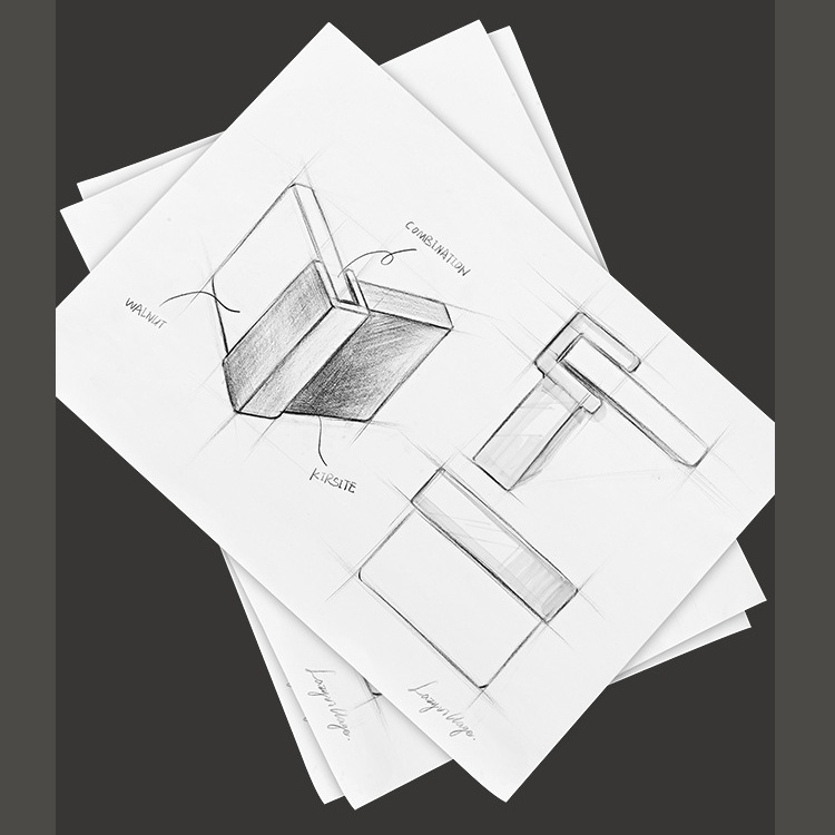 Tay nắm tủ hợp kim phối gỗ óc chó Bắc Âu Z592Z | Flexdecor VN | 13