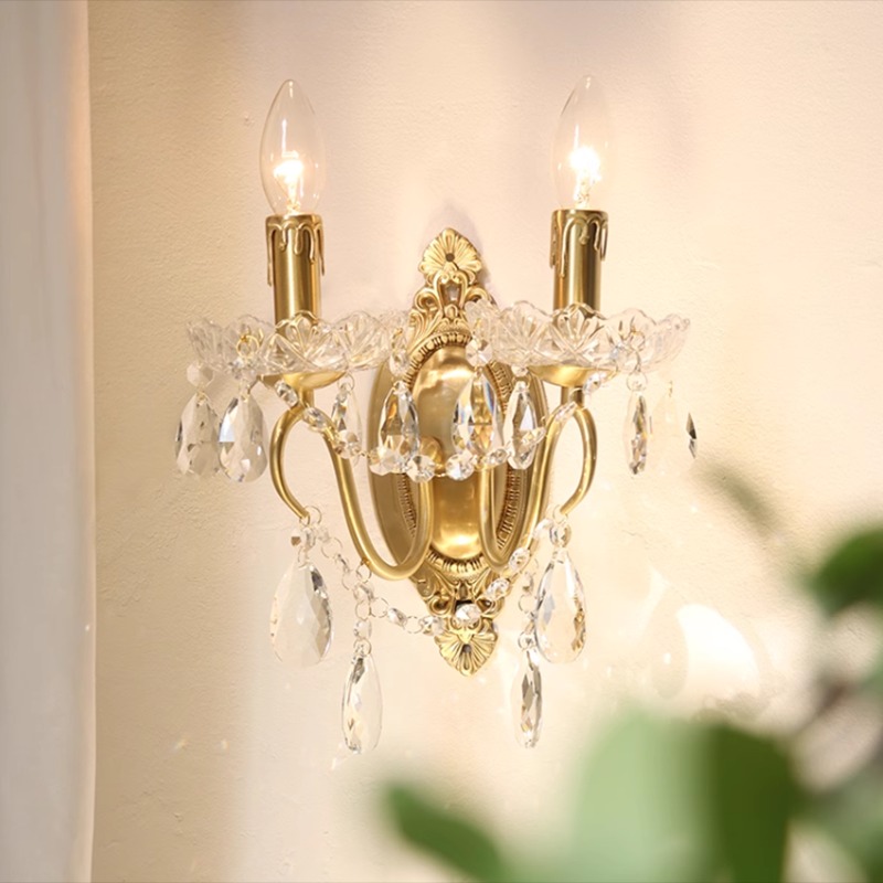 Đèn tường pha lê hình ngọn nến cổ điển sang trọng BO7702