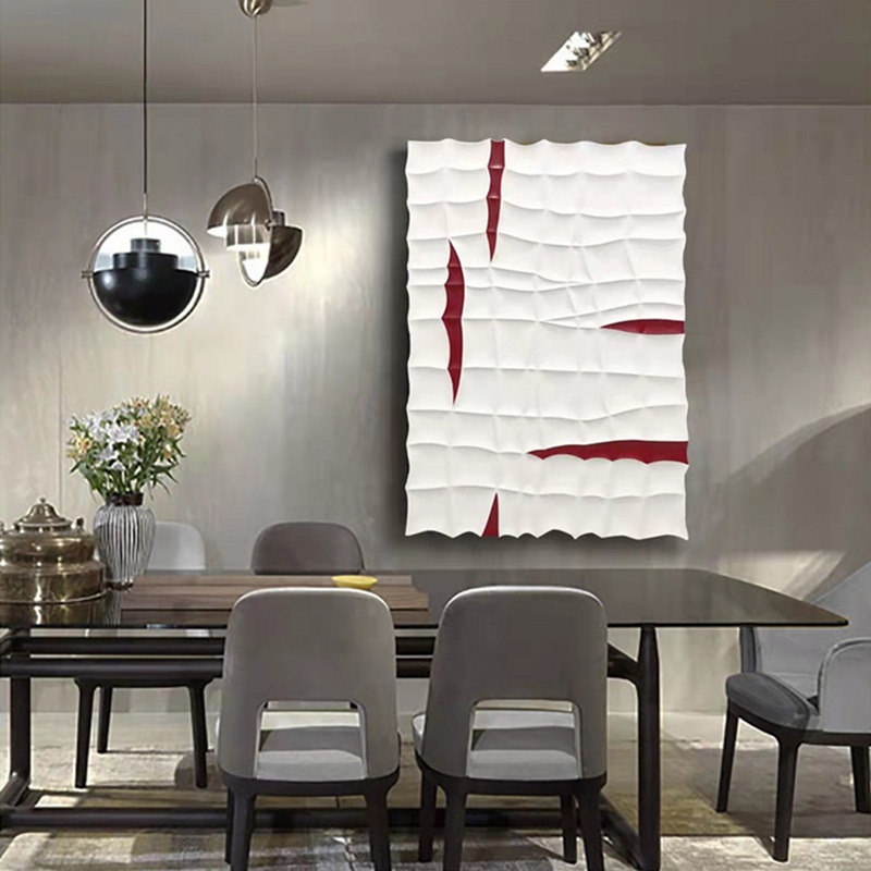 Tranh treo tường phù điêu hình học trừu tượng YSE2893