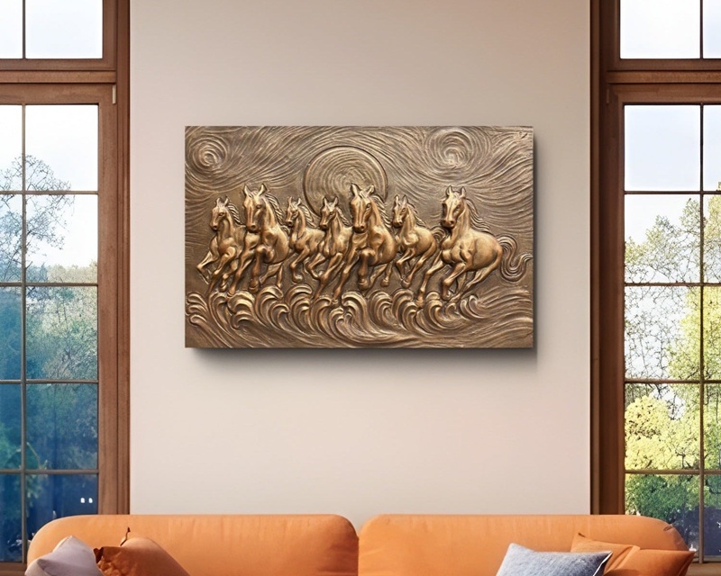 Phù điêu treo tường “Mã đáo thành công”